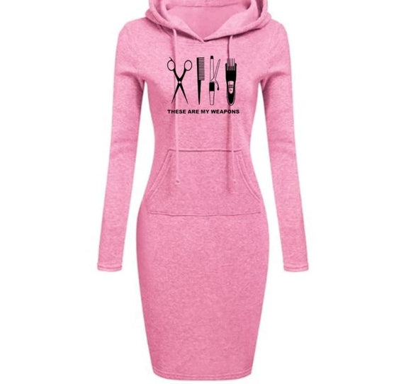 Hoodie Cotton Weapons Dress