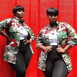 Sequin Lip Camo Jacket