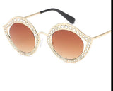 Cathy Cat Eye Crystal Glasses