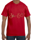 Gold She. E.O T-Shirt