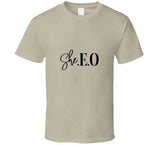 Black She. E. O T-Shirt