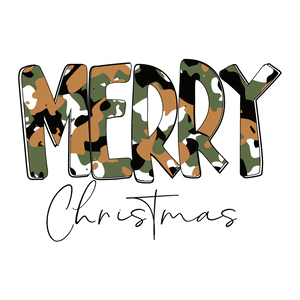 Camou Merry Christmas T-Shirt