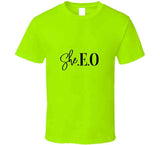 Black She. E. O T-Shirt