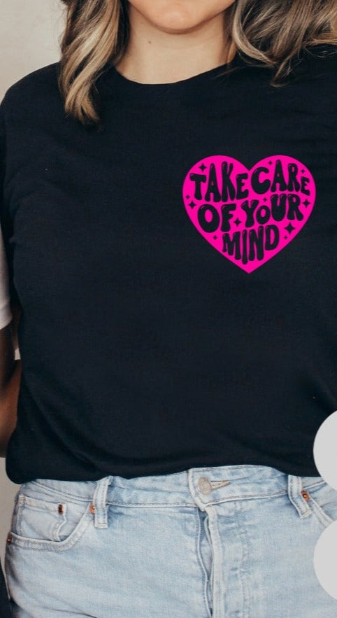 Take Care of Your Mind Pocket T-Shirt