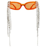 Vintage Tassel Rhinestones Glasses