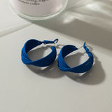 Klein Blue Arcylic Earrings