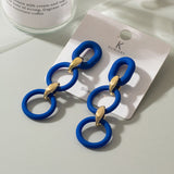 Klein Blue Arcylic Earrings