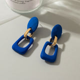 Klein Blue Arcylic Earrings