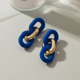 Klein Blue Arcylic Earrings