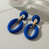 Klein Blue Arcylic Earrings