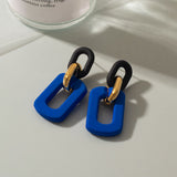 Klein Blue Arcylic Earrings