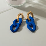 Klein Blue Arcylic Earrings