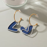 Klein Blue Arcylic Earrings