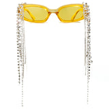 Vintage Tassel Rhinestones Glasses