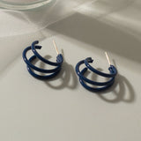 Klein Blue Arcylic Earrings