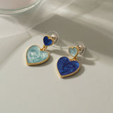 Klein Blue Arcylic Earrings