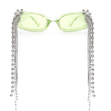 Vintage Tassel Rhinestones Glasses