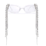 Vintage Tassel Rhinestones Glasses