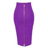 Zipper Bodycon Bandage Skirt