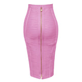 Zipper Bodycon Bandage Skirt