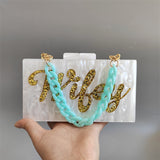 Wifey Acrylic Clutch