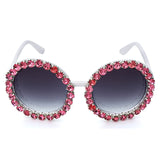 Lena Round Rhinestone Sunglasses