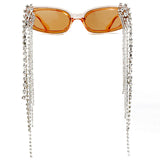 Vintage Tassel Rhinestones Glasses