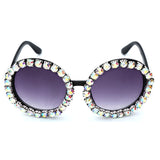 Lena Round Rhinestone Sunglasses