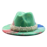 Tesla Tie Dye Pearl Band Fedora