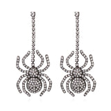 Rhinestone Spider Earrings