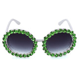 Lena Round Rhinestone Sunglasses