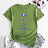 Protect Your Energy Evil Eye T Shirt