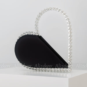 Heart Shaped Diamond Clutch