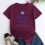 Protect Your Energy Evil Eye T Shirt