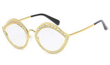 Cathy Cat Eye Crystal Glasses