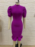 Victoria Ruffle Bandage Dress