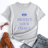 Protect Your Energy Evil Eye T Shirt