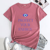 Protect Your Energy Evil Eye T Shirt