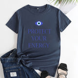 Protect Your Energy Evil Eye T Shirt