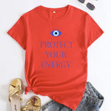 Protect Your Energy Evil Eye T Shirt