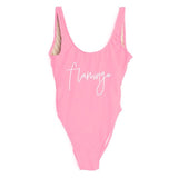 Sexy One Piece Flamingo Swimsuit