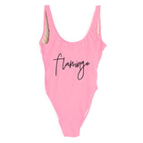 Sexy One Piece Flamingo Swimsuit