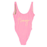 Sexy One Piece Flamingo Swimsuit