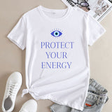 Protect Your Energy Evil Eye T Shirt