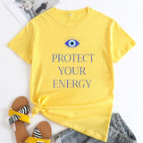 Protect Your Energy Evil Eye T Shirt